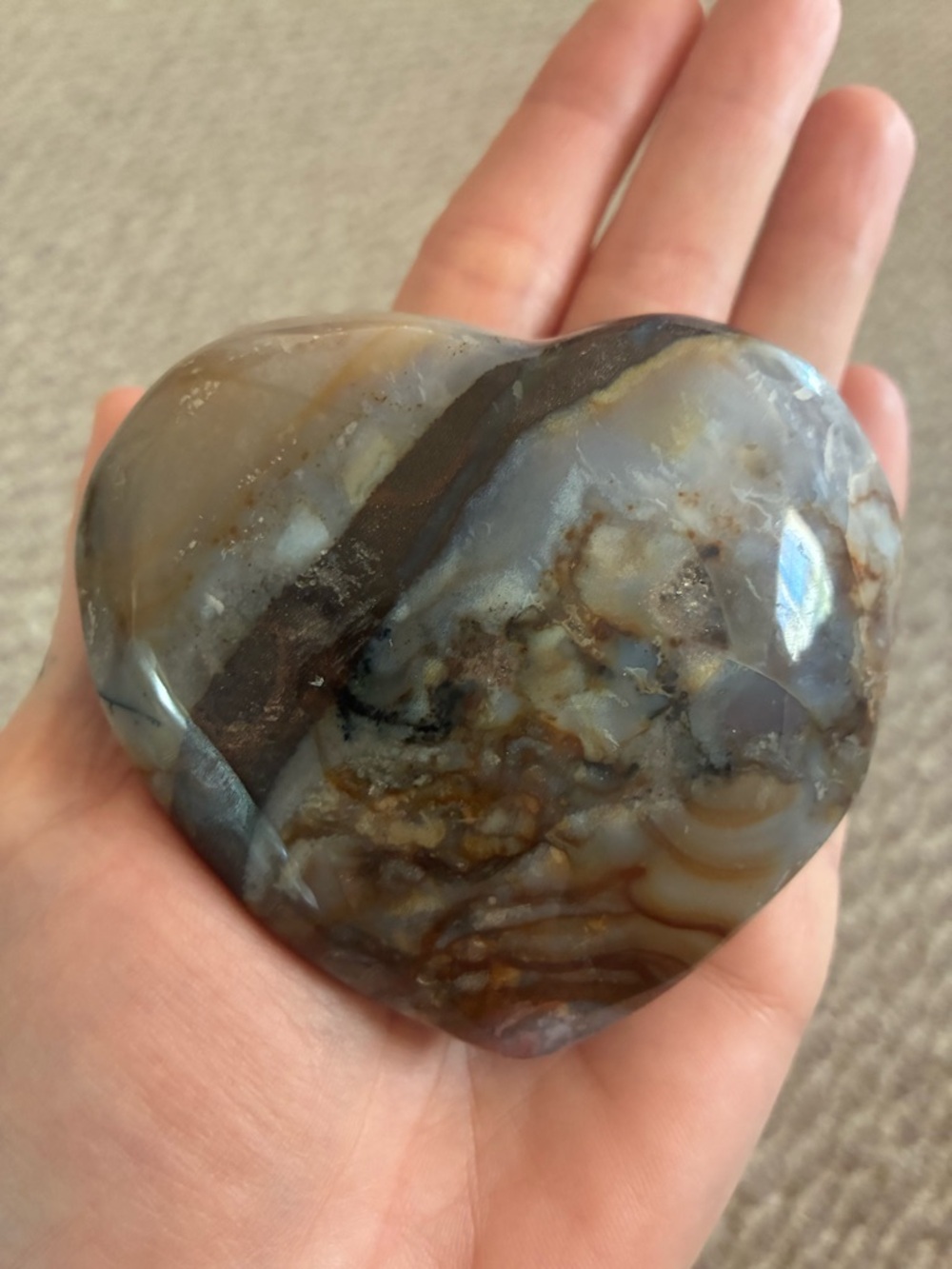 🔮 4 Piece Crystal Gift Box - Orca Agate, Golden Healer, Amethyst, Merkaba ⚡️ - Picture 5 of 13